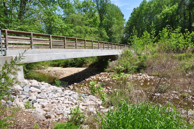 House Creek Greenway bridge over House Creek.