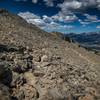 The trail down from Twin Sisters Peaks.