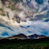 Longs Peak, center, from the roadside off CO HWY 7 South, 3 miles from the trailhead.
