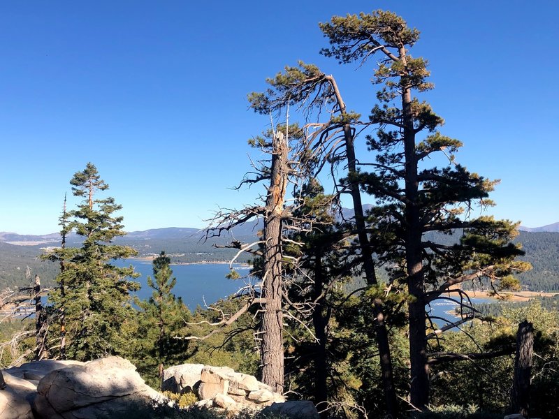 A view of BB Lake from just below Gray's Peak