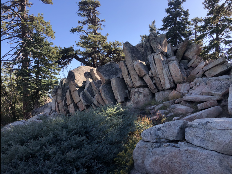 Boulders at the top