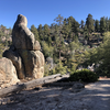 Boulders on the trail