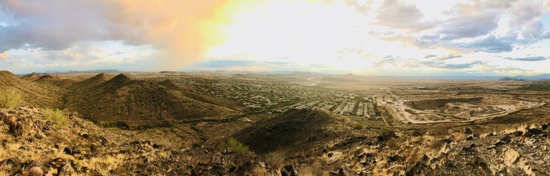 Sunset from the top of Western Vista Trail