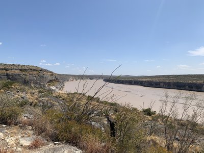 Scenic overlook with Mexico in view