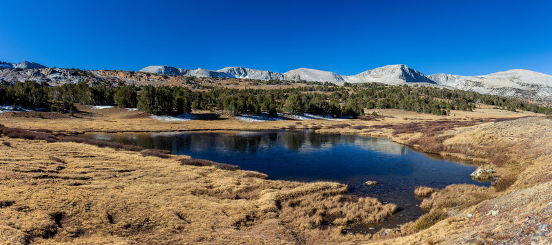 A small lake before you reach Summit Lake