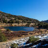 Summit Lake and the first snow of the season