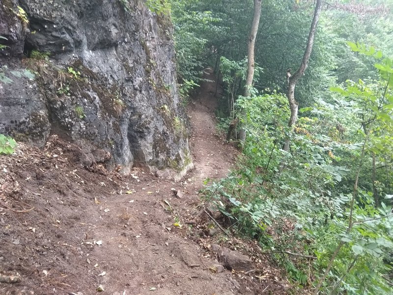 Rock formation along the trail