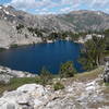 Overland Lake from the Ruby Crest Trail.