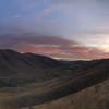 hiking down Carbonate at sunset