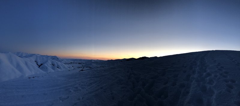 sunset 3/14/19 atop Carbonate .. .. the moonlit slide down the last 1/4  of the ridge was something I'll never forget!