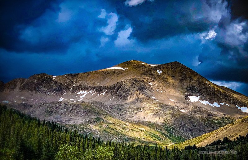 North towards Mount Democrat from County Rd 8 to the Kite Lake Trailhead.