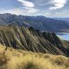 Folded hills along the trail