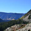 Looking back down the valley