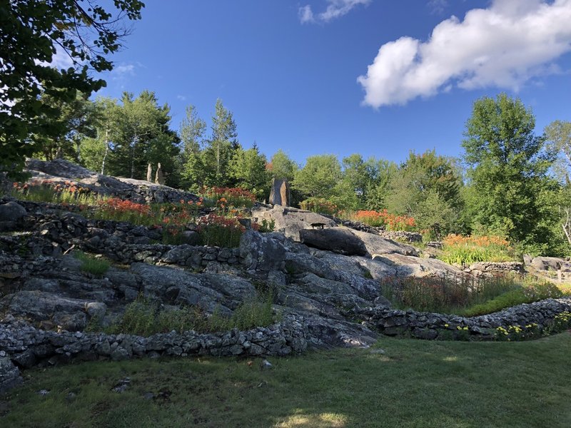 Looking onward to the Ellsworth Rock Garden on Lake Kabetogama.