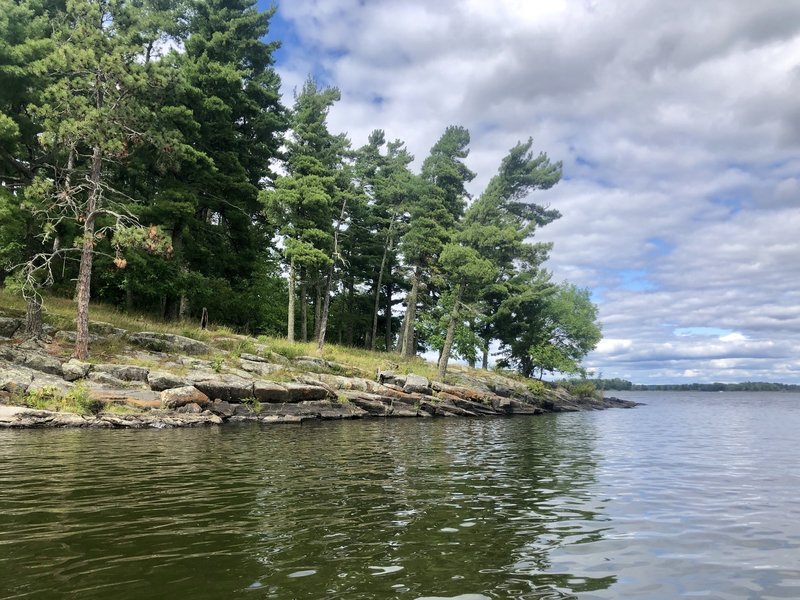 Leaving the boat launch along the western shore on Kabetogama lake.