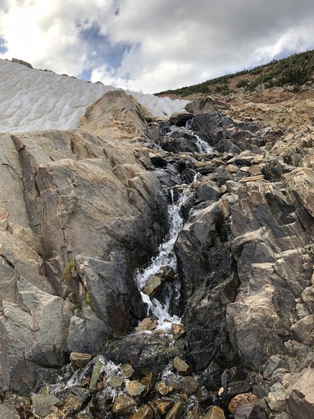 Stream coming out of St. Mary's Glacier in October