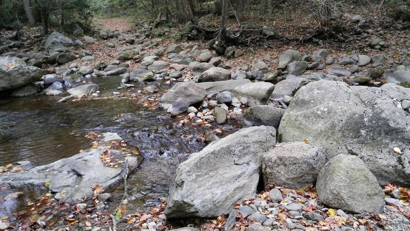 Second water crossing Graves Mill Trail