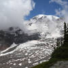 Looking toward the Nisqually Glacier from the Glacier Vista Trail.