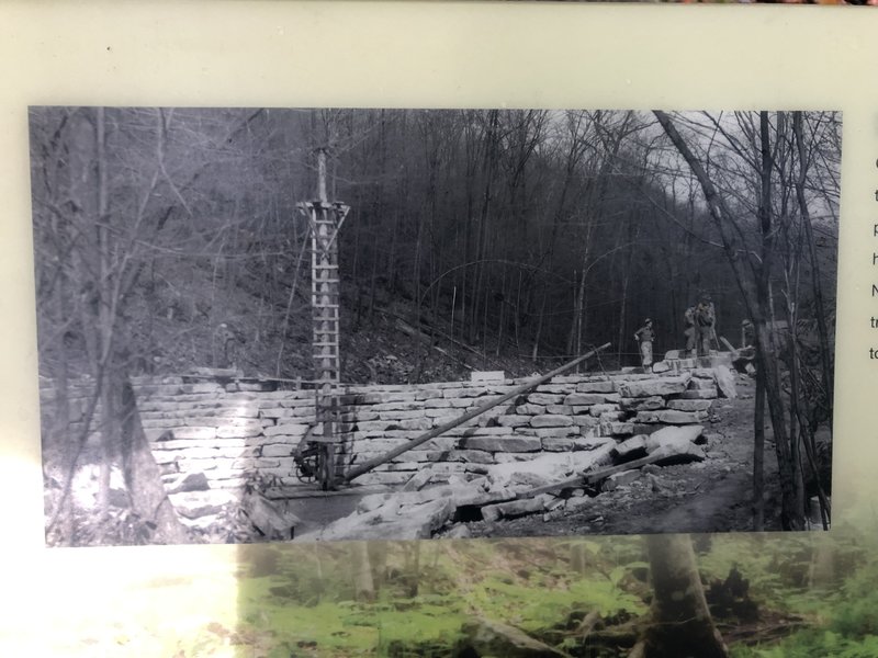 CCC building Jones Mill Dam during Depression