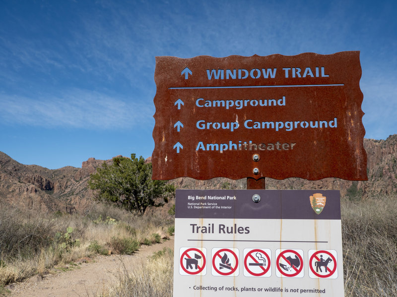 Window Trail Sign