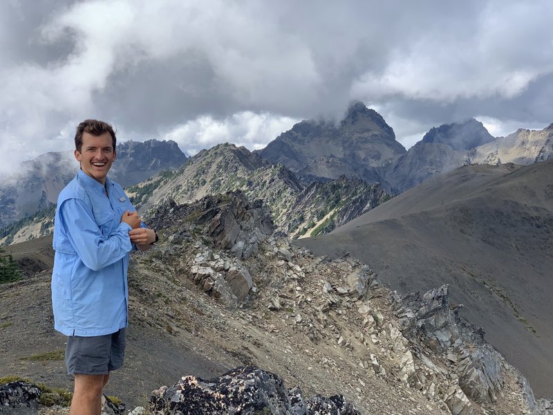 Reaping the reward for a brutal climb up Constance Pass Trail from the Dosewallips River Trail.