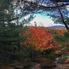 Descending Parkman Mountain Trail.