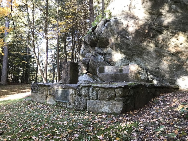 Stone Altar at the foot of Laurel Hill.