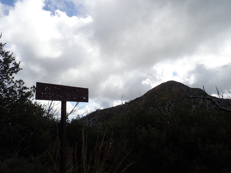 The top of Riley Saddle.  High winds and clouds made this shot dark.