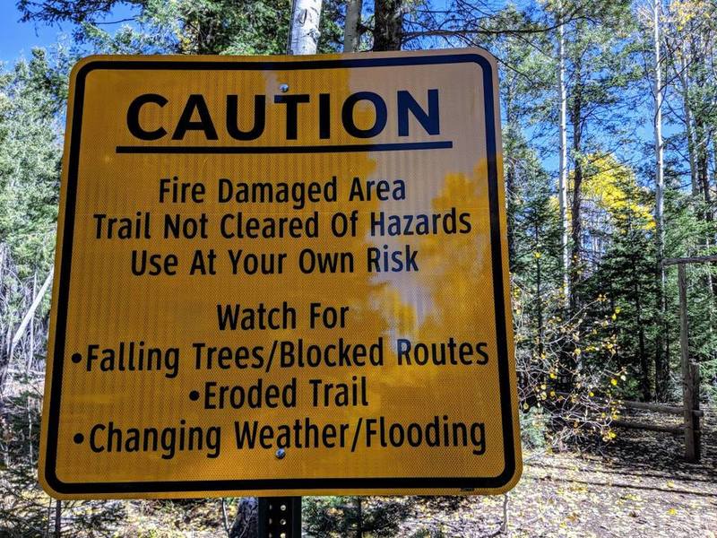 Sign at trailhead