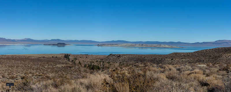 Mono Lake from the visitor center patio.