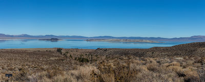 Mono Lake from the visitor center patio.