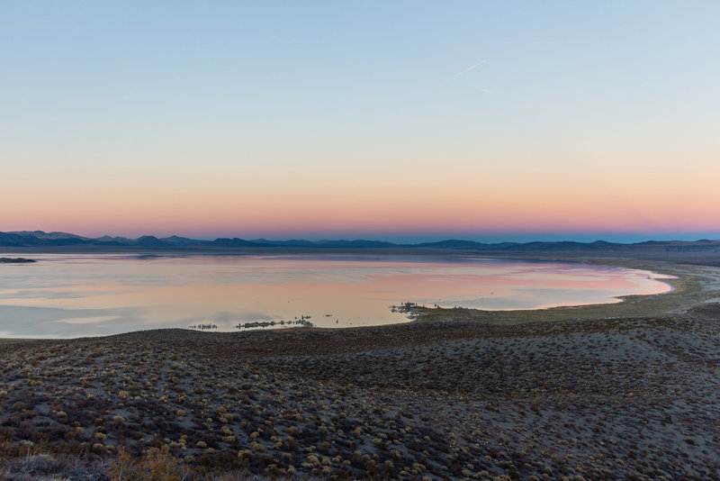 Sunset over Mono Lake.