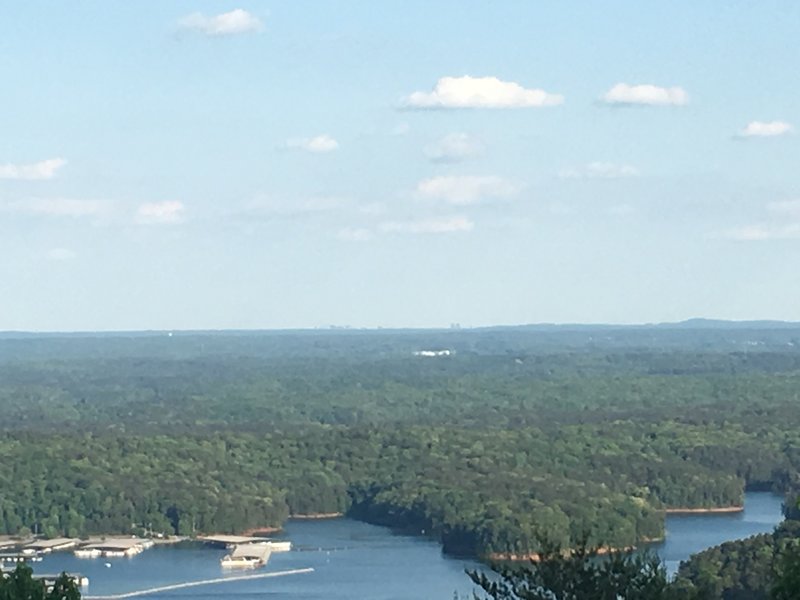 Partial Atlanta skyline in the distance.