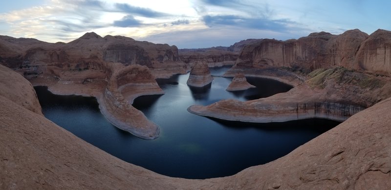 Sunrise at Reflection Canyon when Lake Powell's elevation was at 3617' - towards the highest levels of the year.