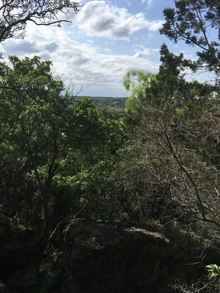 Good view on the higher elevation on the trail.