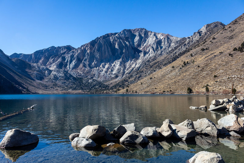 Convict Lake and Laurel Mountain from the Marina on the northern shore