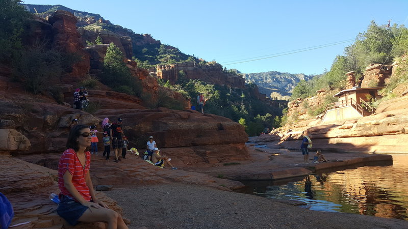 Swimming pool at Slide Rock