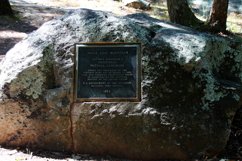 Sugarloaf Mountain Marker