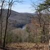 The current river from  the top of the Centennial Trail.