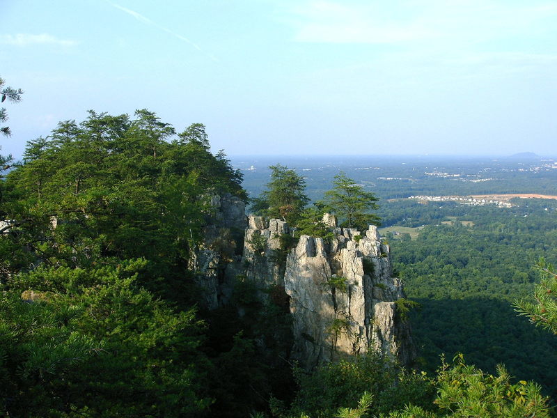 Crowder's mtn. aug 2005 - view looking north