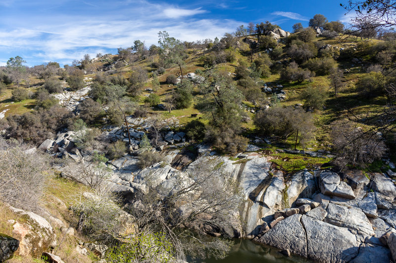 The eastern shore of the San Joaquin River from the Wuh-ki'o Trail