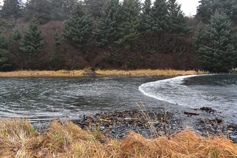 Low tide crossing point