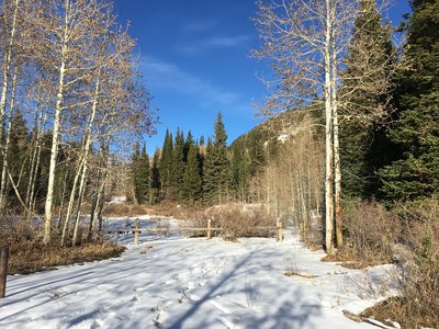 The south end of the trail.