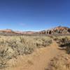 At the start of the hike before descending into the canyon.