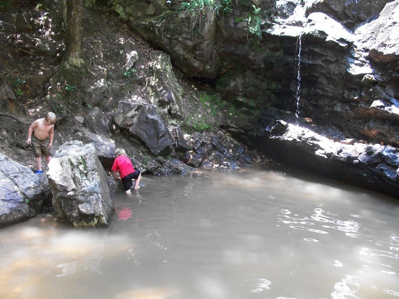 Playing in the creek