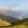 Coastal view from the junction of Stone Ridge Trail with the social trail up the Stone Ridge Spine.