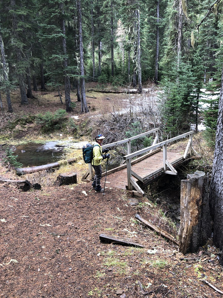 Trail crossing Buck Creek