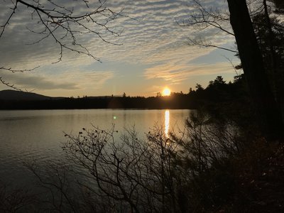 Sunrise over Kezar Lake.