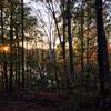 The sun sets over the Catawba River along the North Main Loop.