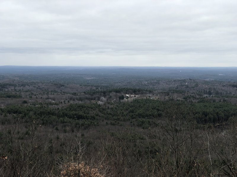 On a clear day you can see Boston from the Summit Trail